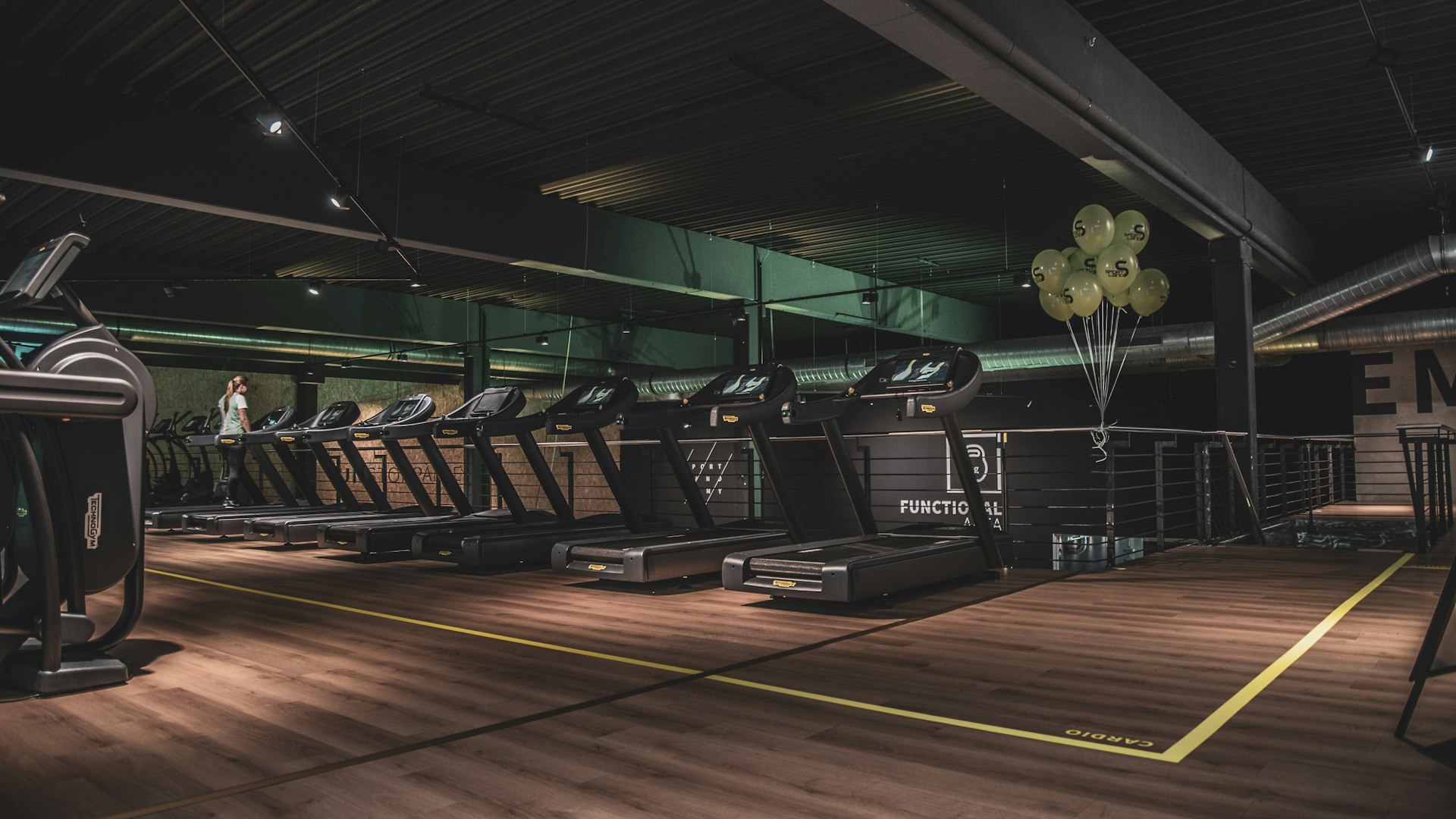 Professional gym facility with modern equipment